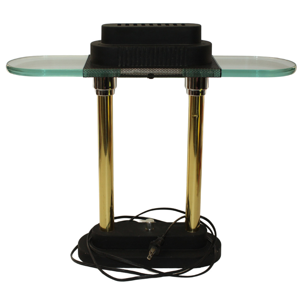 Vintage Postmodern Bankers Memphis Lamp Robert Sonneman for George Kovacs 1980s